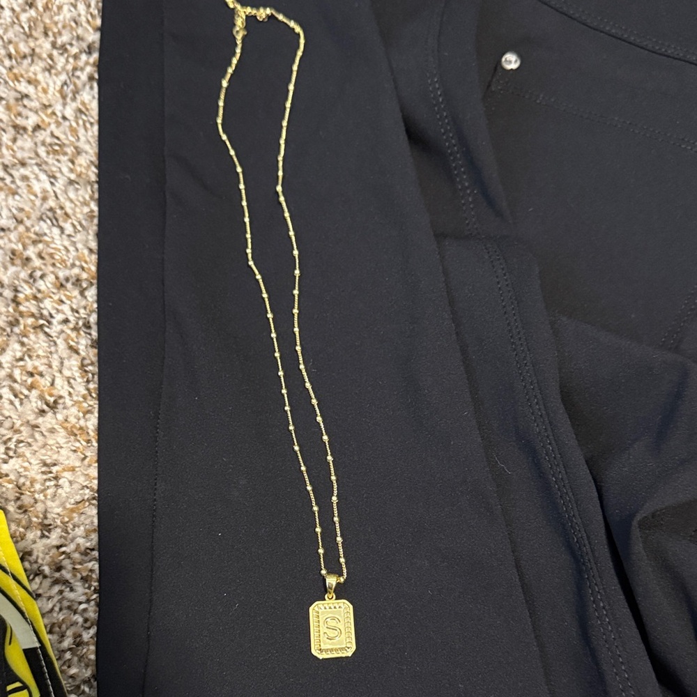 Gold Initial Pendant Necklace